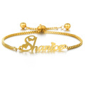 SHANGJIE OEM Pulsera de acero inoxidable personalizado Charmos de lujo para pulsera de bricolaje de oro Pulsero de 18k